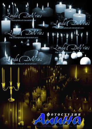 Candlelight Brushes - Кисти для фотшопа - Свечи