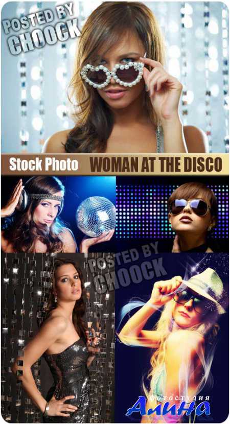 Stock Photo: Woman at the disco | Девушка на дискотеке