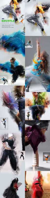 GraphicRiver - Shuffle Photoshop Action