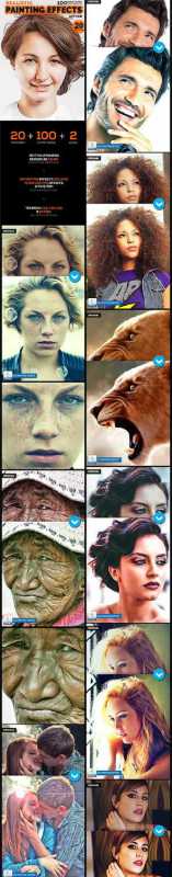 20 Painting Effect - Photoshop Action